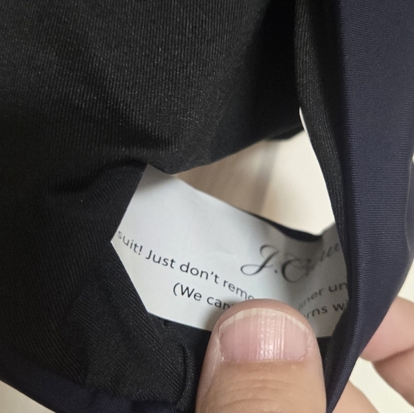 J crew bikini bottom women's size small navy curve waist cheeky bottom mid rise - Picture 5 of 10